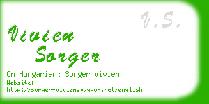 vivien sorger business card